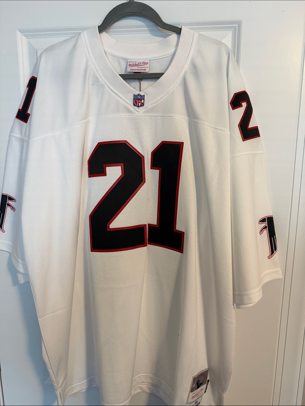 Mitchell & Ness White Atlanta Falcons #21 Jersey